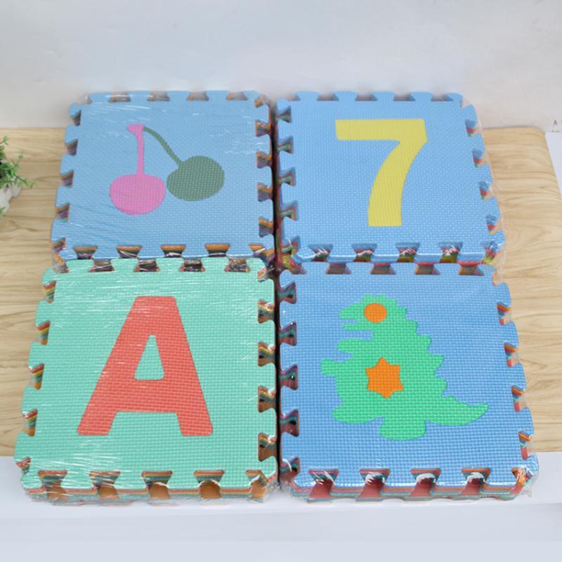 Kids Educational - Alphabet Numbers & More - Toksik Olmayan PE Köpük Oyun Matı
