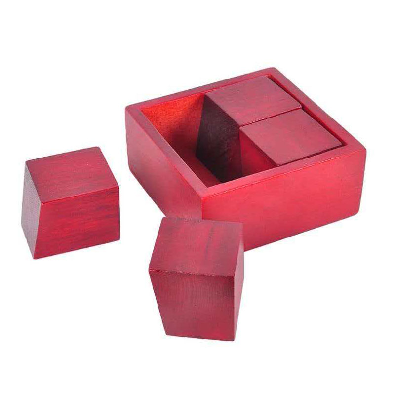 Brain Teaser Cube - İmkansız Ahşap Zeka Bulmacası Kutusu Akıllıca