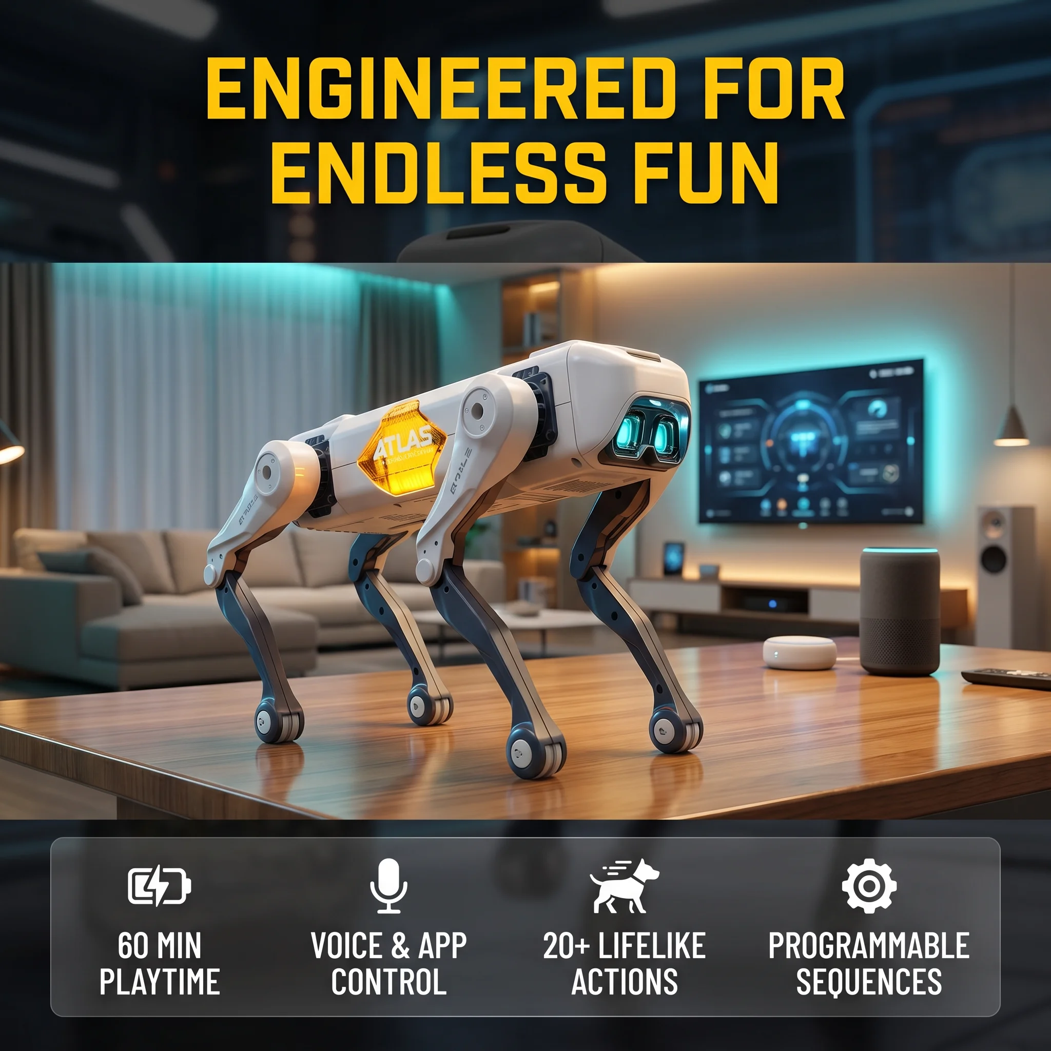Kids Education Toys - Yapay Zeka Akıllı Robot Köpek, Sesli