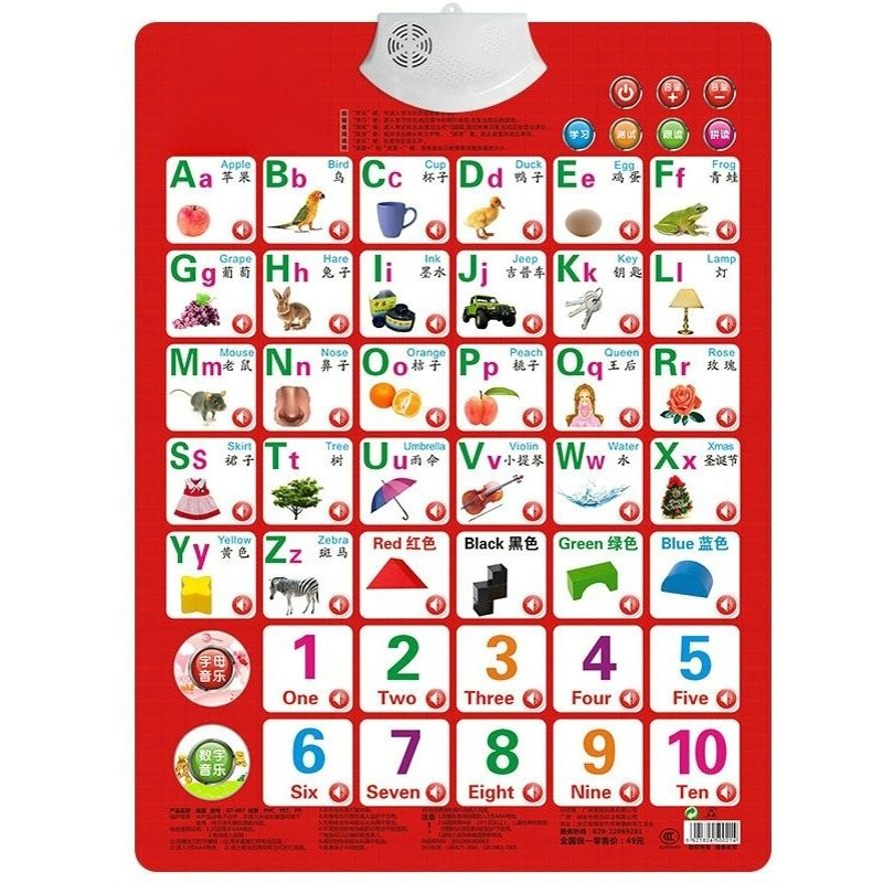 Öğrenmek Sayılar Alfabe Kartı  - Kids Educational - Alphabet Numbers & More incelemesi ve fiyatı