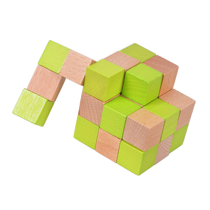 Ahşap Yılan Küp Bulmacası IQ M - Brain Teaser Cube incelemesi ve fiyatı