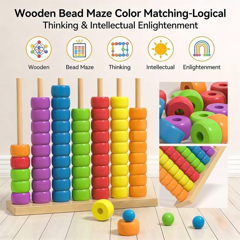 Ahşap Abaküs Montessori Eğitic - Kids Education Calculator incelemesi ve fiyatı